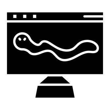 Computer Worm Icon of Cyber Security iconset.