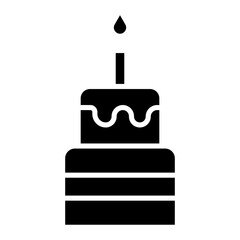 Two Layered Cake Icon of Party and Celebration iconset.