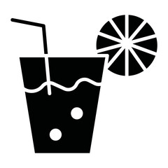 Fototapeta premium Lemonade Icon of Spring iconset.