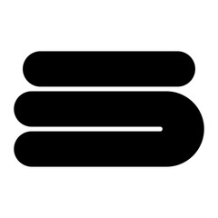 Fototapeta premium Towel Icon of Hygiene Routine iconset.