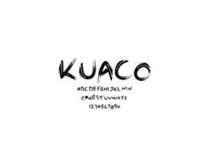 Kuaco Font, font, letters, number