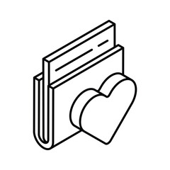 Have a look at this beautifully designed icon of romantic data storage