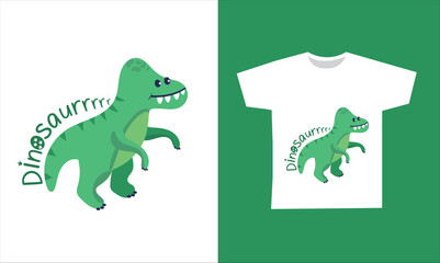 Dinosaur Vector. Cute dinosaur vectors, roar, pattern. Tshirt design