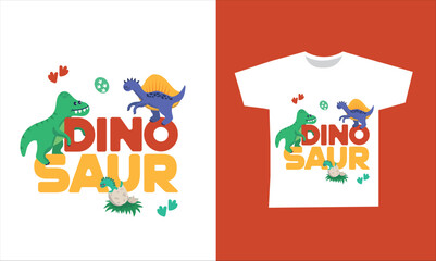 Dinosaur Vector. Cute dinosaur vectors, roar, pattern. Tshirt design