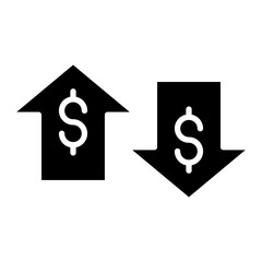 Increase and Decrease in Rate Icon of Business & Economy iconset.