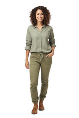 A casual style woman Isolated
