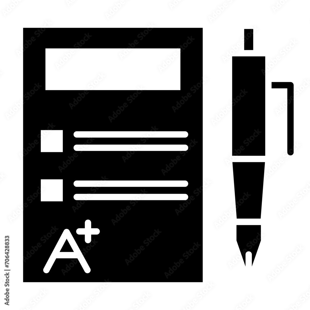 Sticker grade icon of learning iconset.