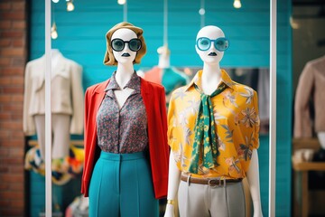 fashionable mannequins dressed in latest boutique trends