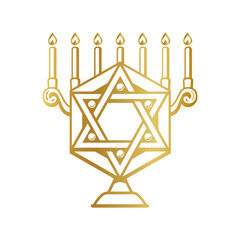  golden star of david, Star of David Judaism, Gold hexagon, angle, painted, gold vector