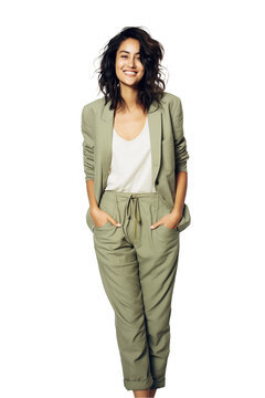 A casual style woman Isolated