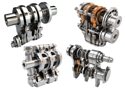 Engine Piston and Crankshaft PNG
