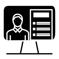 Online Lecture Icon of Learning iconset.