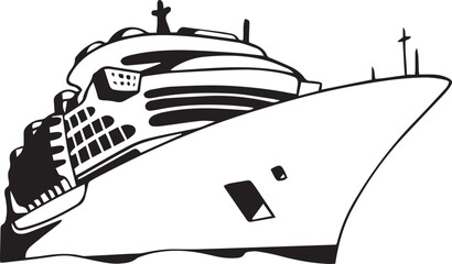 Obraz premium Cruise Silhouette