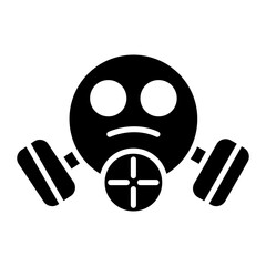 Gas Mask Icon of Nuclear Energy iconset.