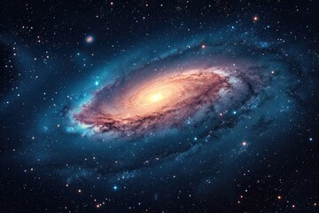 Fototapeta premium Black Hole and Space background deep space. Generative AI