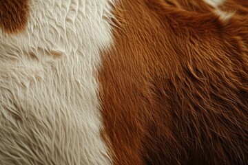 A close-up shot of a brown and white cow. Suitable for agricultural and farming themes