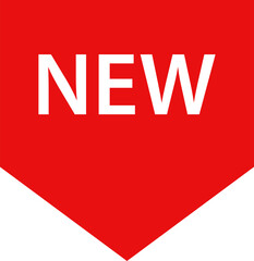 New Red Label collection. Sale tags. Shopping Tags. Sale icons Discount red ribbons, banners and icons. Stickers for New Arrival shop product tags, new labels or sale badges and banners vector sticker