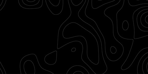 Abstract wavy curve geography topography lines contours map background. Black and white wavy paper curve relief. curve grid lines map. Rendering Vector abstract illustration. paper texture design...