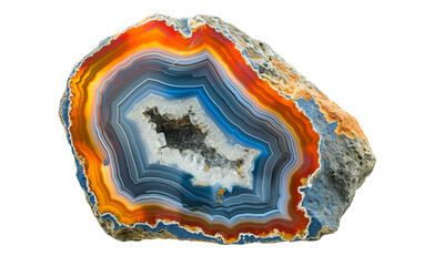 Agate Wall Mirror on Transparent Background