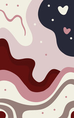 Abstract background poster. Good for fashion fabrics, postcards, email header, wallpaper, banner, events, covers, advertising, and more. Valentine's day, women's day, mother's day background.