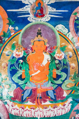 Amogasiddhi Buddha, Thangki, Buddhist Art, Tibetan Buddhism