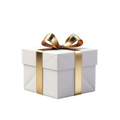 gift box with bow on transparent background
