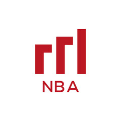 NBA Letter logo design template vector. NBA Business abstract connection vector logo. NBA icon circle logotype.
