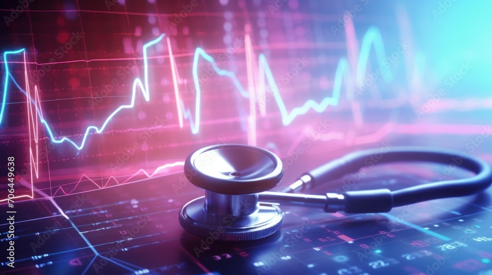 Aufkleber artificial intelligence ai in healthcare. integration of ai in diagnostics and personalized medicine