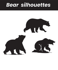 vector bear silhouette