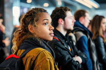 Efficient Queue Management And Networking Strategies At Job Fairs