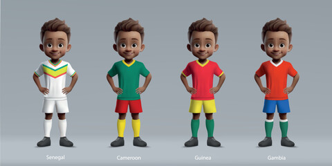 Africa tournament 2023. group C team uniform of africa countries