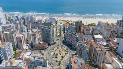 Santos - Praça da Independência - Praia do Gonzaga