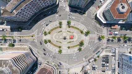 Santos - Pra&ccedil;a da Independ&ecirc;ncia - Praia do Gonzaga