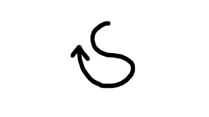 arrow icon illustration of a black and white background