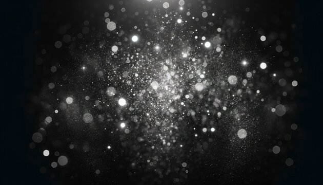 Abstract Sparkling Dust Particles, Festive Background Concept