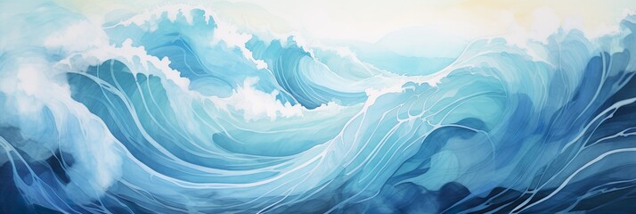Fototapeta na wymiar Abstract water ocean wave blue aqua teal texture
