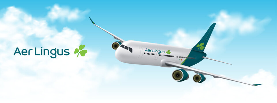 Aircraft of Aer Lingus, Top 57 of The World's Top 100 Airlines in 2023 (Vector)