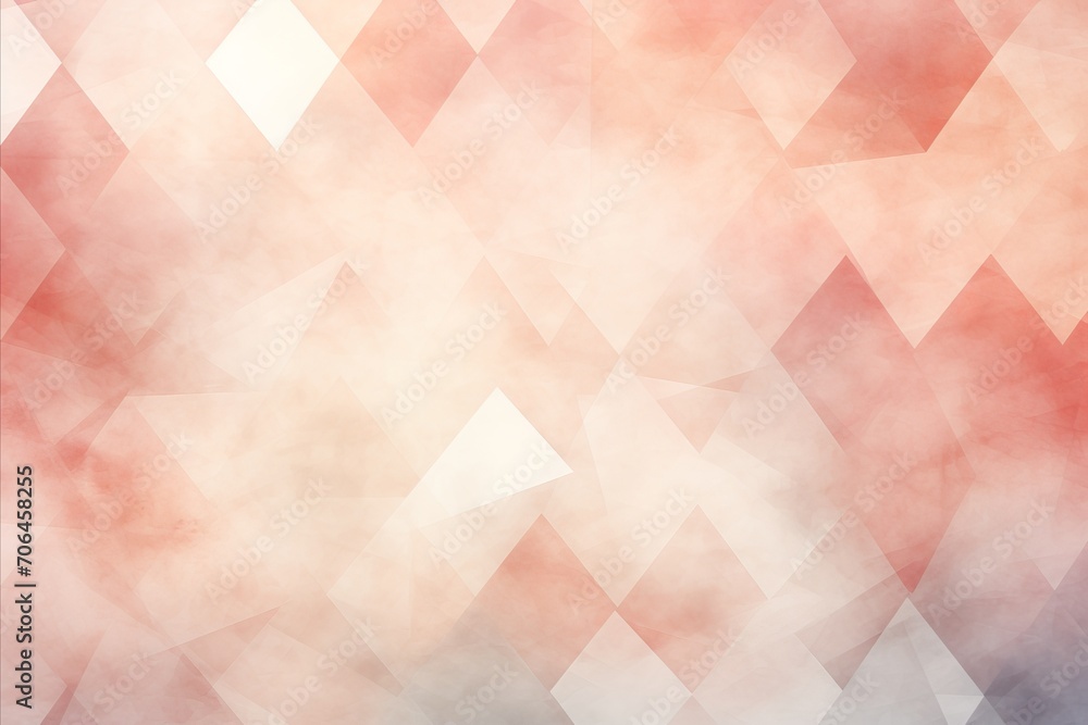 Poster assorted geometric shapes in peach fuzz tones balanced and visually appealing composition
