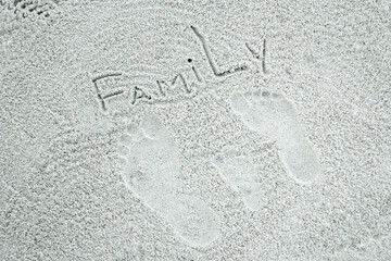 beautiful pattern on the sea sand on nature background