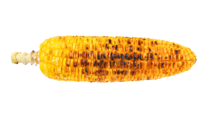 Grilled corn , grilled sweet corn , Snack from pieces of grilled corn on transparent png
