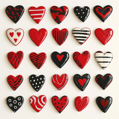 いろいろなハートのコレクション