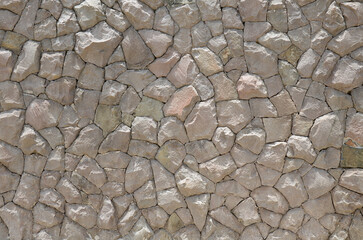Natural grey stone wall texture detail - Cobblestone