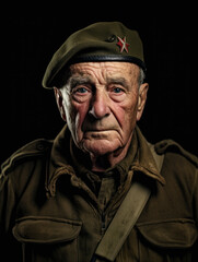 Obraz premium Ai Portrait of a d-Day landings soldier