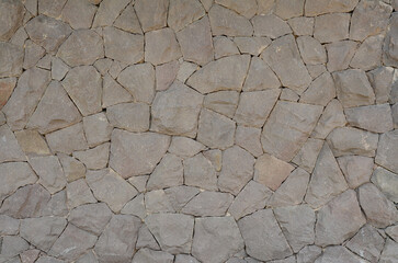 Natural grey stone wall texture detail - Cobblestone