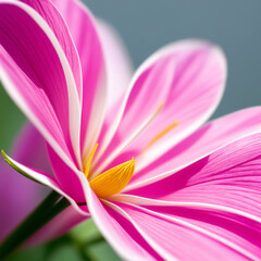 Pink lovely flower close-up.