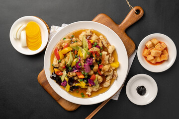 Sweet and sour pork, jajangmyeon, kansho shrimp, seafood, Chinese food, Sweet and sour pork, black bean noodles, thinly sliced shrimp, seafood jjamppong, jjamppong, bean paste skin, Chinese food