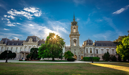  The Festetics Palace, Baroque palace located in the Keszthely, Zala, Hungary.