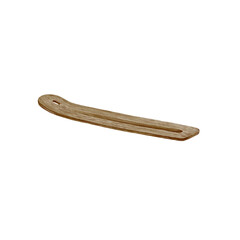 Wooden stand for aroma sticks, watercolor illustration isolated on white background for spa, relaxation, meditation, wellness design.