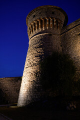 Castello di Brescia in notturno