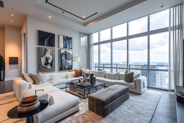 Open Living Area with Large Windows and Natural Light